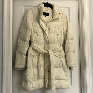J.CREW - Ivory Puffer Coat Great Condition